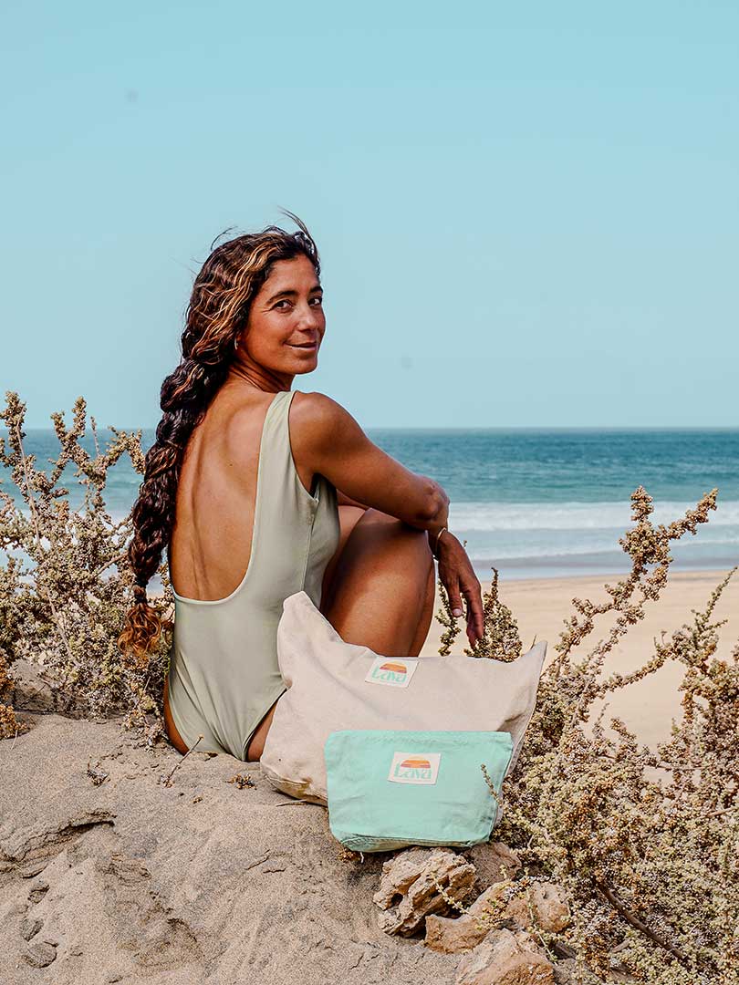 BEACH BAG  - sand beige