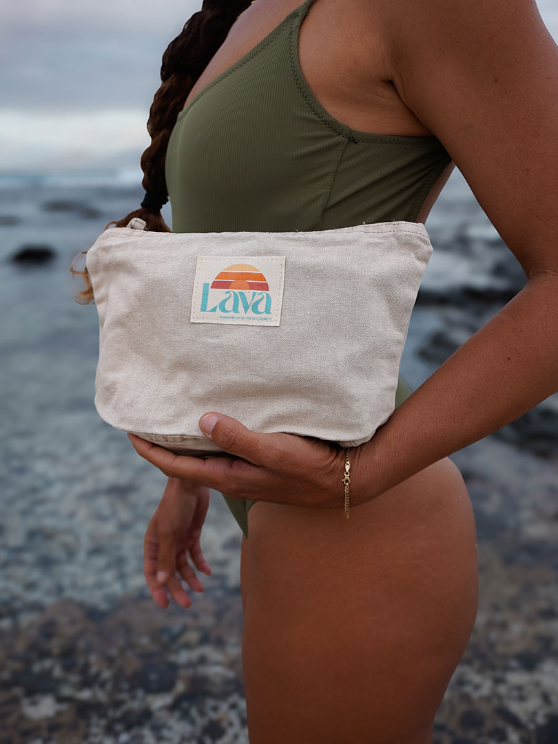 BEACH POUCH - sand beige