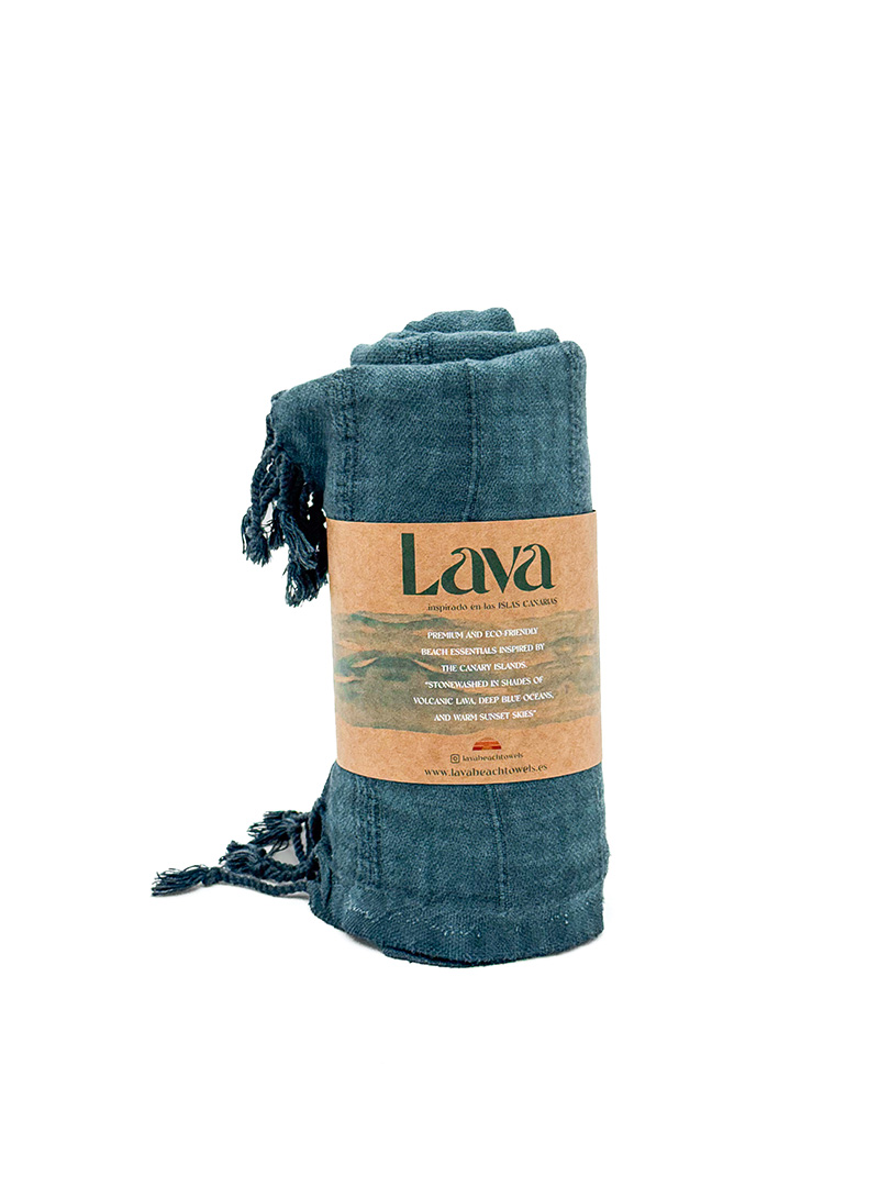 TURKISH BEACH TOWEL - midnight blue